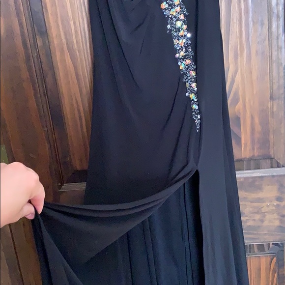 Dancing queen black night dress with sequins - Picture 3 of 5